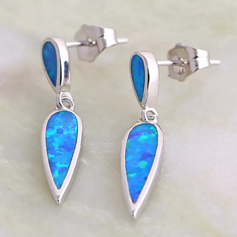 JLE1339 Delicate Water Drops Gentle wind Opal Beautiful Mutil-color Zircon Earrings Ladies Fashion Jewelry