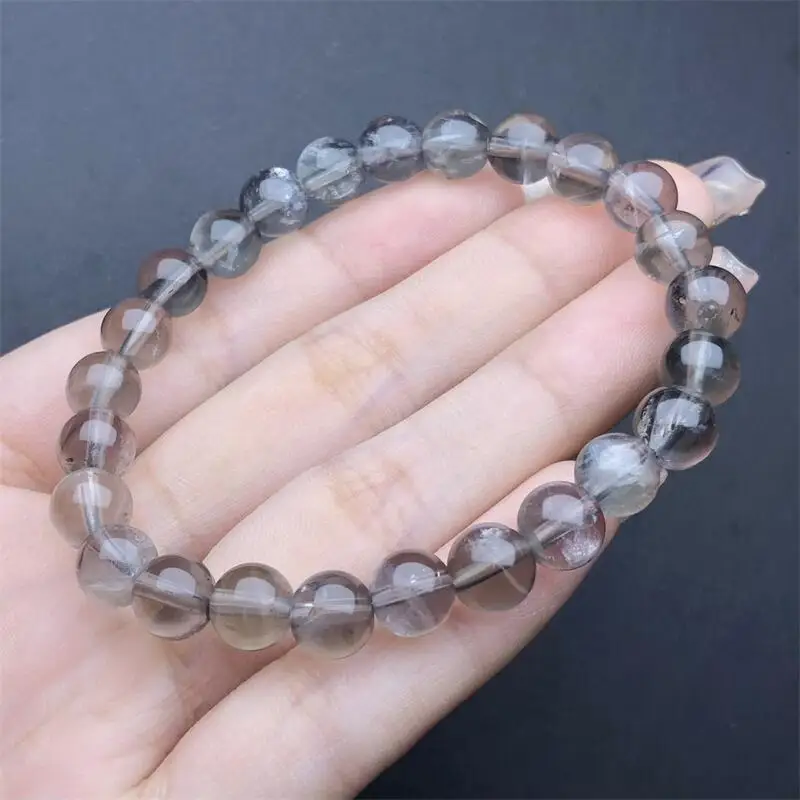 7.5MM Natural Colored Andes Quartz Bracelet Women Beautiful Colorful Crystal Energy Healing Fashion Gemstone Jewelry 1PCS