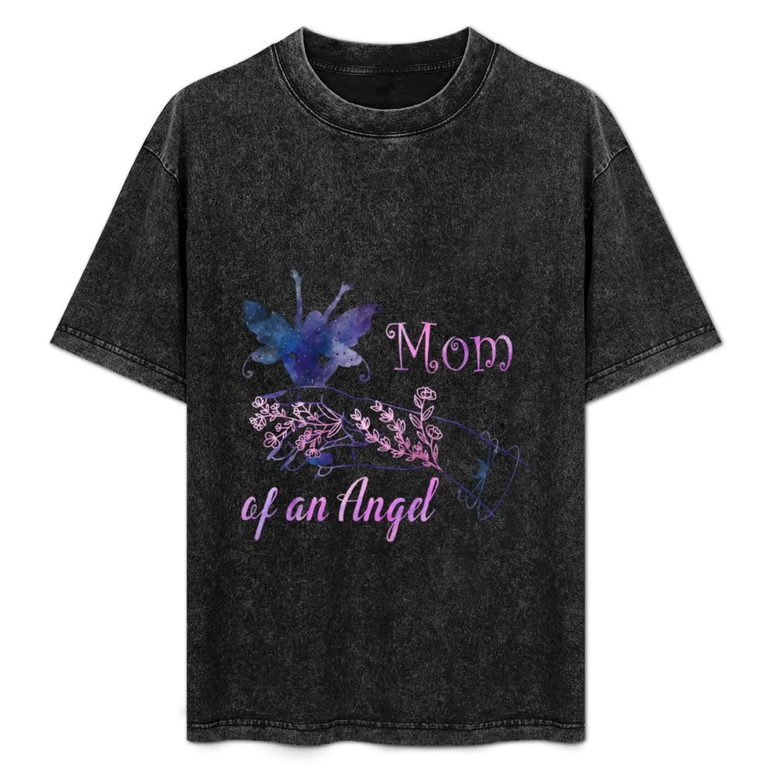 

Mom Of An Angel T-Shirt vintage graphic t shirts plain black t shirts men