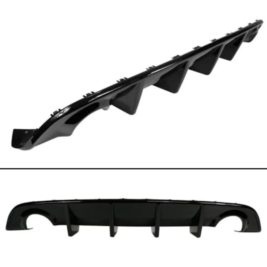 Rear Lip Bumper Diffuser Rear Diffuser Lip Spoiler Compatible with Dodge Charger SRT 2015-2022 Glossy Back Style Black Automoti