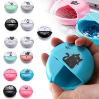 Round Earphone Case Multi-function ABS Round All In Order Wire Cable Organizer Rotary Storage Protective Data Line Box