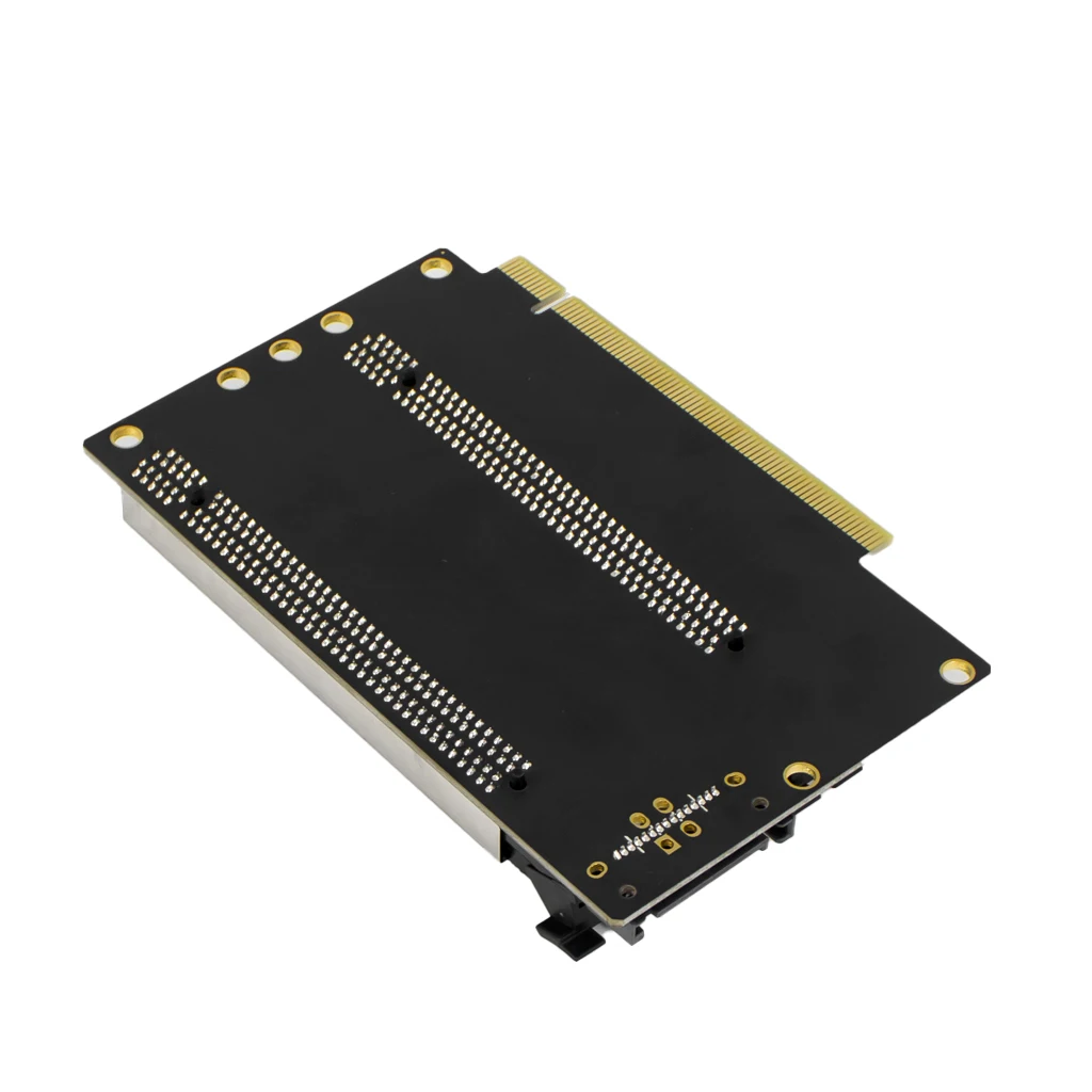 Scheda di espansione PCIE 3.0x16 da 1 a 2 scheda divisa PCIe-biforcation x16 a x8x8 slot distanziati da 40.4mm SATA PCIe Gen3