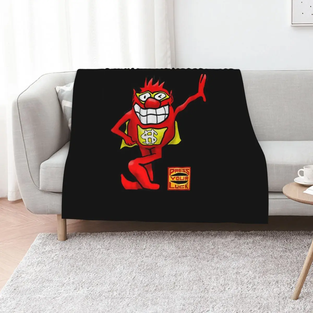 BUZZR Press Your Luck Whammy Throw Blanket Vintage wednesday For Sofa Thin Thermal Decorative Throw Sofa Throw Blankets