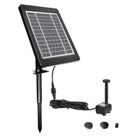 200L/H Solar Panel Water Fountain Pool Pond Garden Water Sprinkler Sprayer Black Plastic For Bird Bath Water Fountain Pump