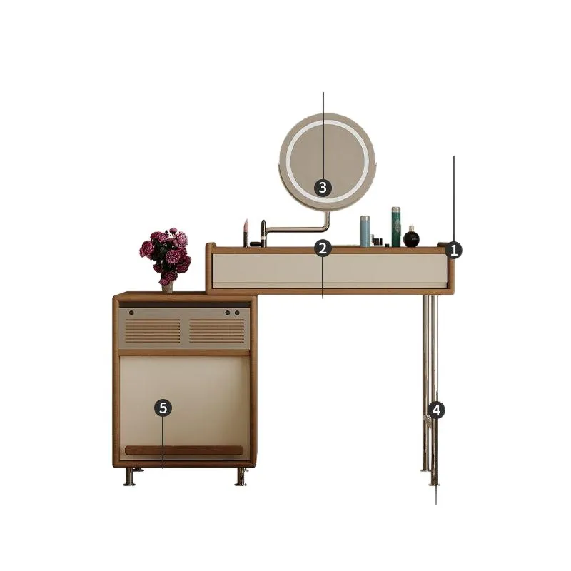 Retro French dresser, chest, retro style retractable storage integrated bedroom small apartment
