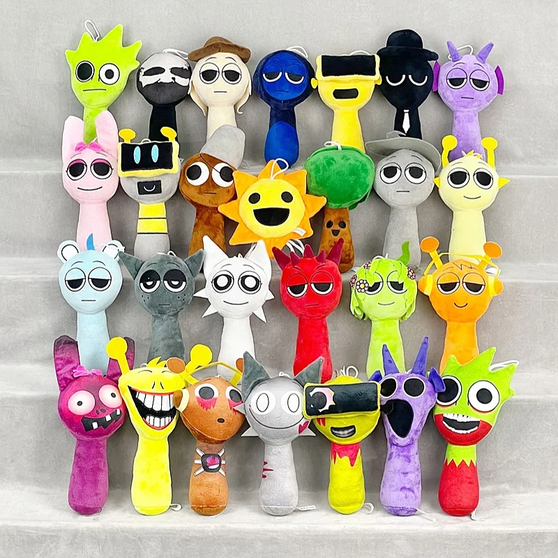 Hot Sprunki Plush Toys Sprunki Incredibox Plushie Doll Singers Oren Wenda Game Cartoon Stuffed Pillow Kids Birthday Xmas Gifts