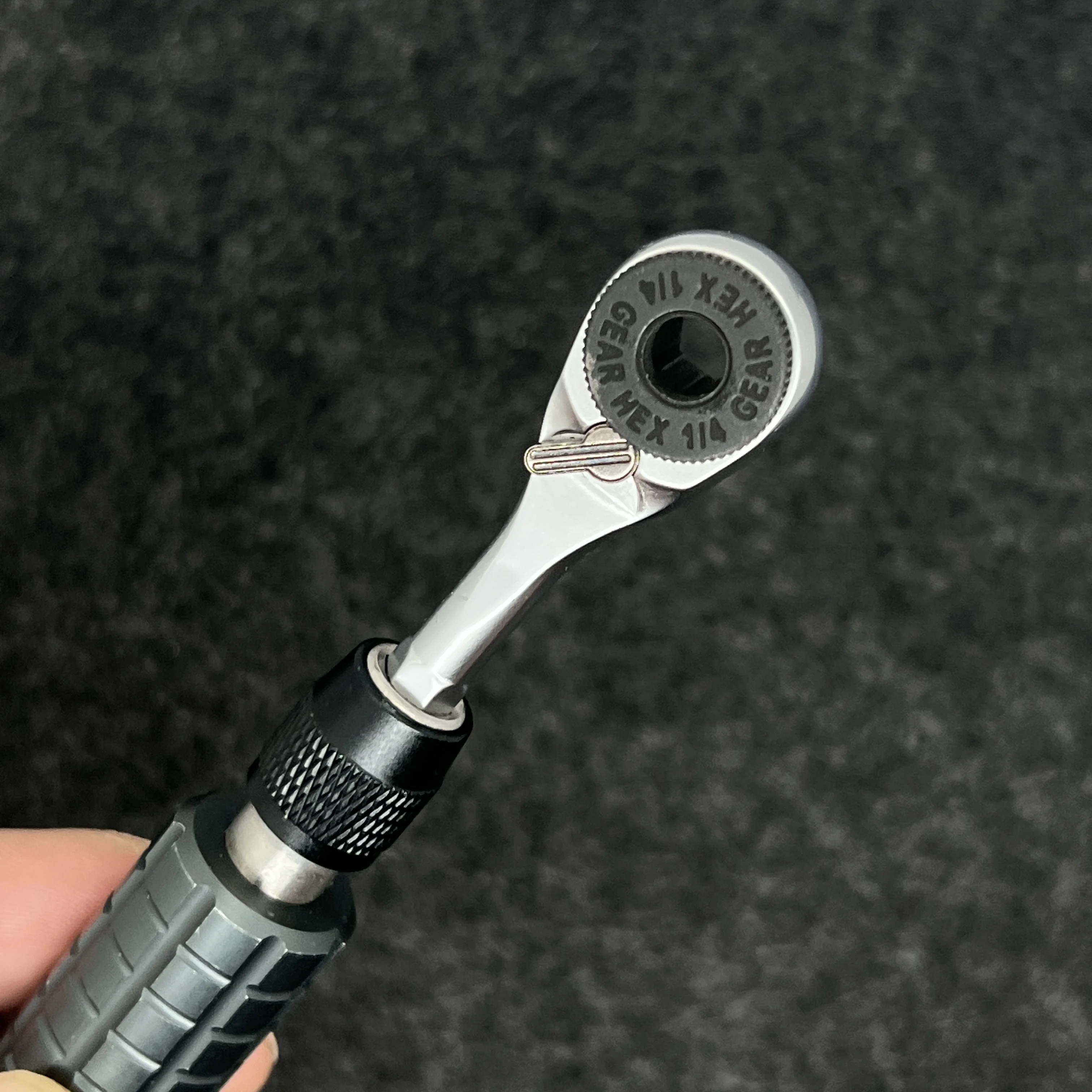 

Мини-трещоточный ключ с одной головкой, привод 1/4 дюйма, для бит и отверток, быстросъемный, ручной инструмент