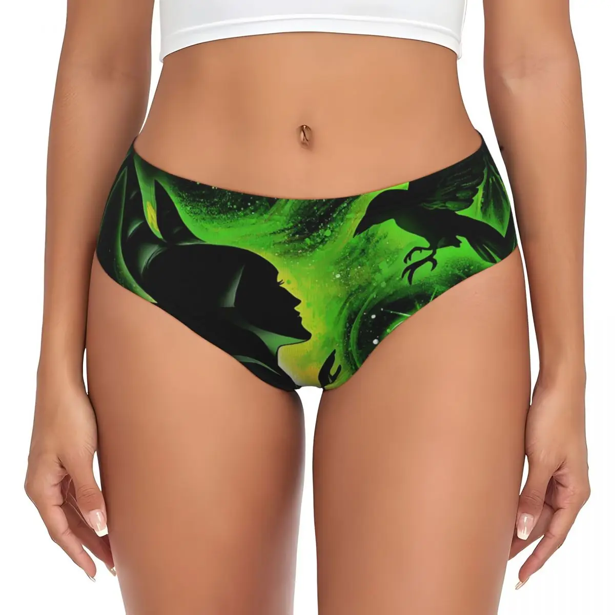 カスタム女性クラシック映画悪役プリントブリーフパンティー女性通気性マンガ下着パンツ