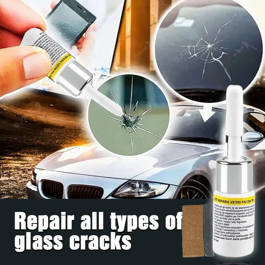 2495Car Glass Scratch Repair Fluid Agent Set Windscreen Window Glass Nano Scratch Crack CrackResin Repair Agent Tools Auto Acces