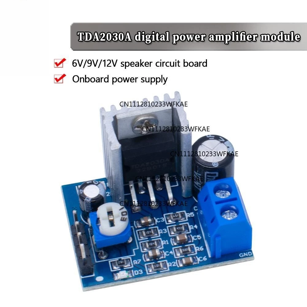 3pcs Suitable for TDA2030 Module Power Supply TDA2030 Audio Amplifier Board Module 6-12V Mono