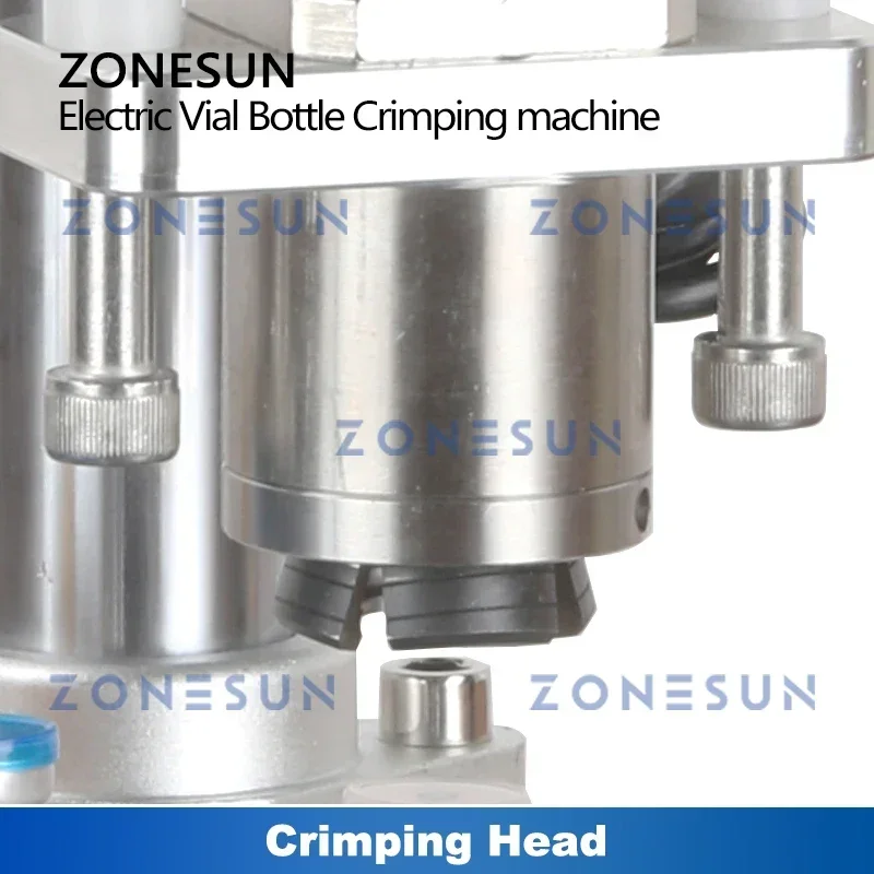 

ZONESUN ZS-YG80D Ручной электрический обжимной инструмент для флаконов, укупорщик стеклянных бутылок, инструмент для запечатывания откидных крышек, настольный, алюминиевый