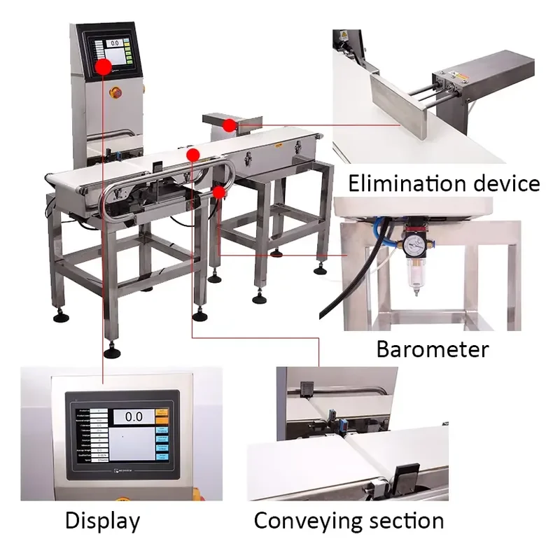 Craftsmanship Factory Direct Sales Quality Assurance Industrial Production Line Automatic Conveyor Check Weighing