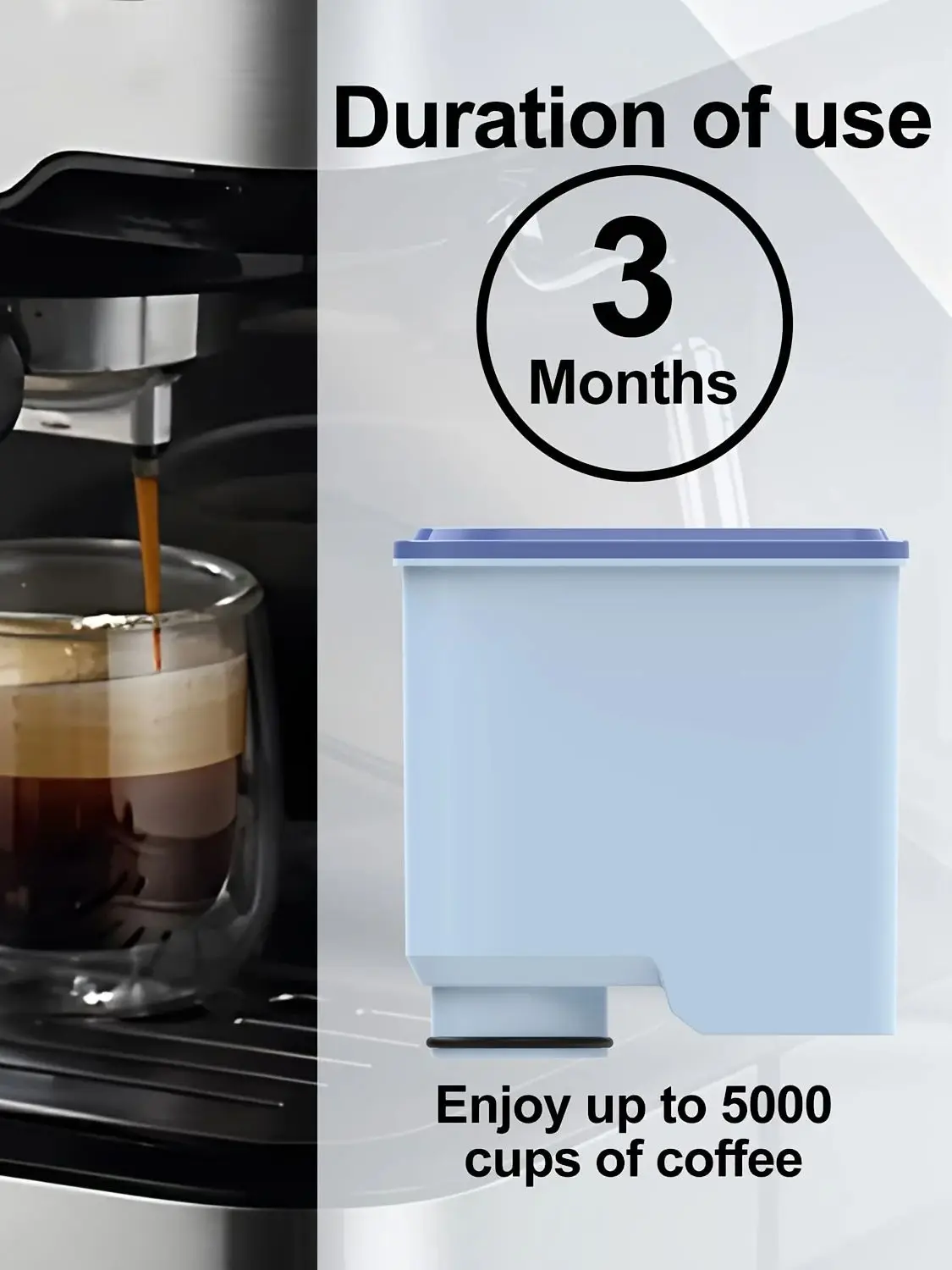 Koffiemachinefilters compatibel met Philips Saeco AquaClean CA6903 Verbeter uw koffie-ervaring met schoon, gefilterd water - afbeelding 2