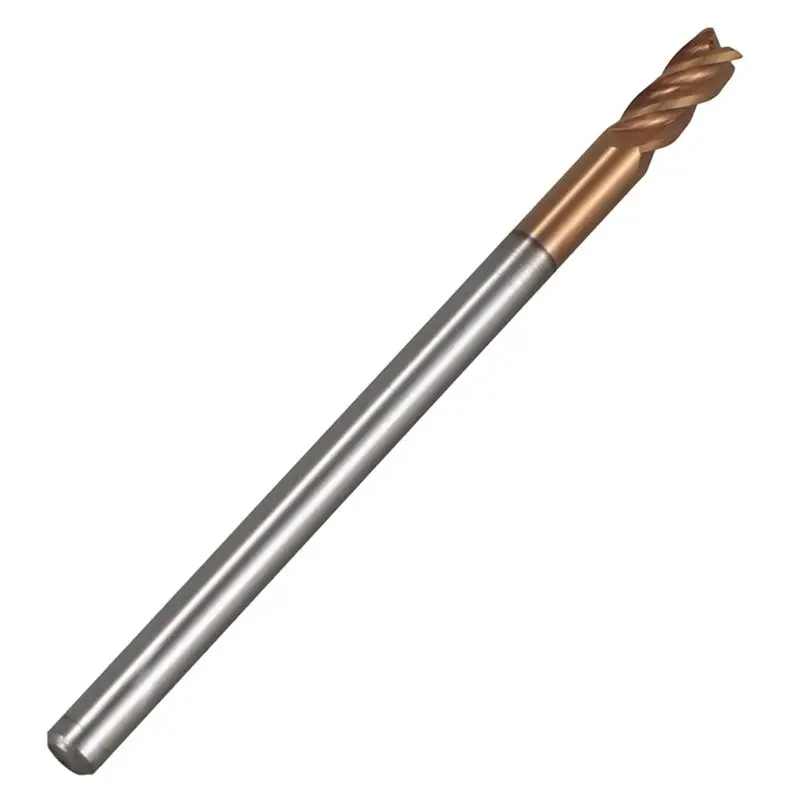 AT02-25PCS 3Mm Solid Carbide Endmills Endmill D3X8XD4X50L 4Flute Side Milling Slotting Profiling Face Mill Standard Length