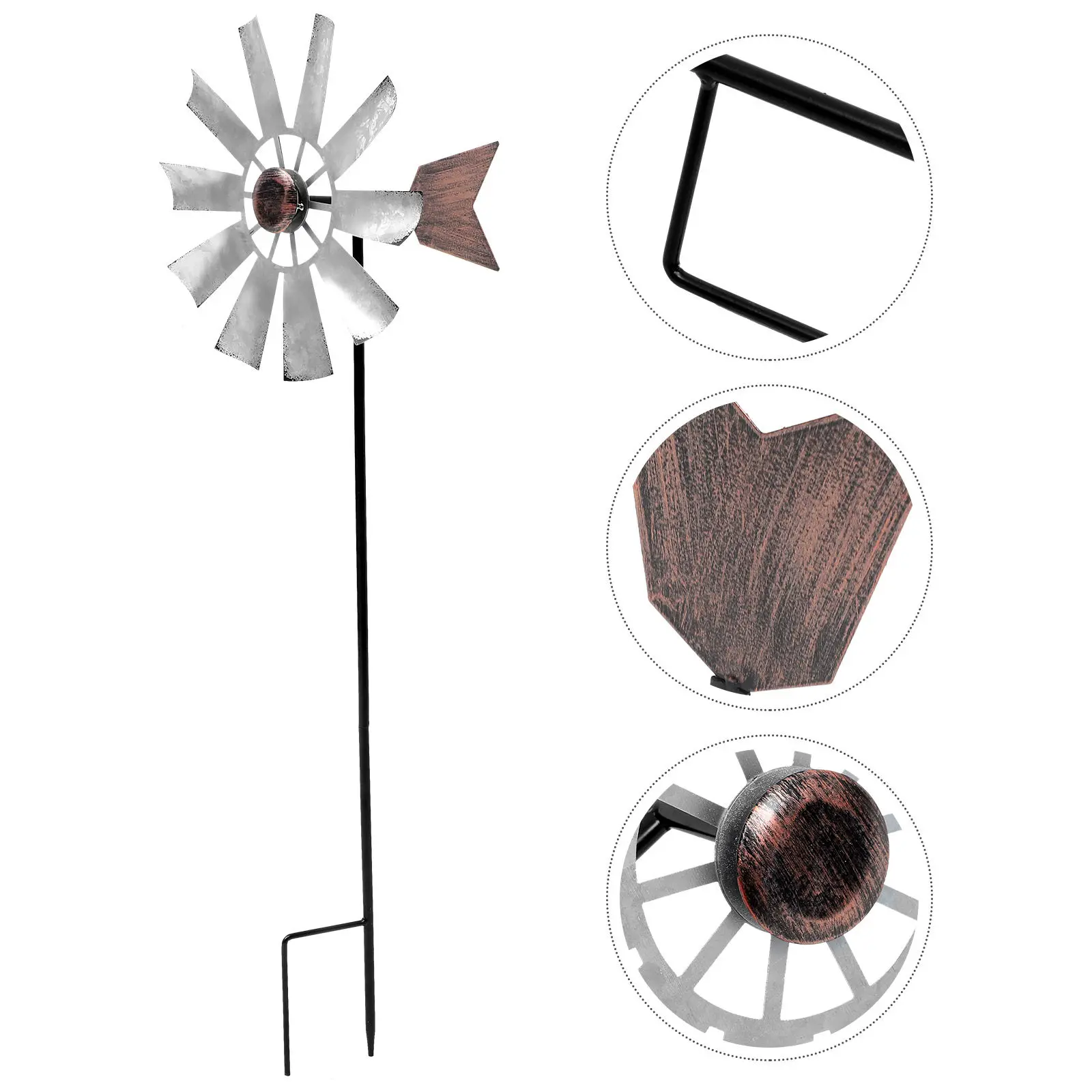 Large Rotating Metal Windmill for Garden Outdoor Pinwheel Decoration Yard Wind Spinner Wind Spinner Windmill Pinwheel