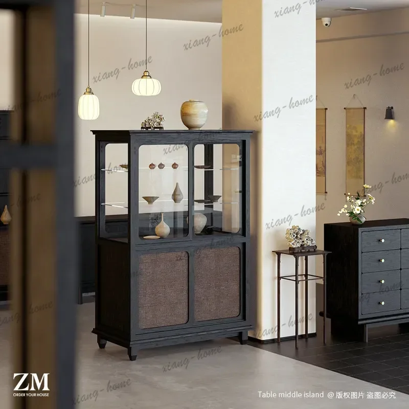 LD Creative Utensils Jewelry Cabinet Ceramic Display Toys Jewelry Cabinets New Chinese Living Room Furniture