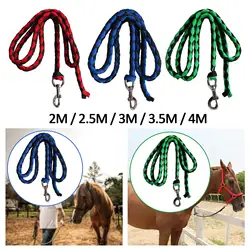Cavalo trançado equestre chumbo corda, trela forte e durável para cavalo, cão do pônei, burro vaca cabra, 2 m, 2.5 m, 3 m, 3.5 m, 4m