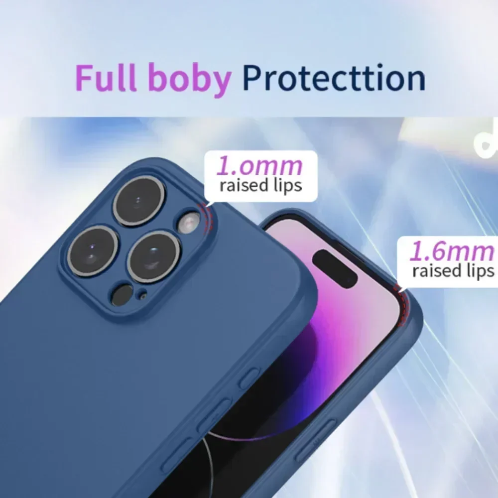 Solid Color Phone Case For Huawei Nova 12i Nova 12 SE Nova12S Cover Soft TPU Shockproof Liquid Silicone Full Protective image 3