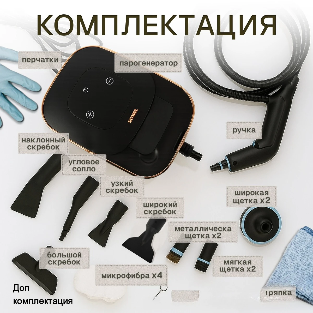 High-Temperature and High-Pressure Steam Cleaning Machine with Large Capacity (3KW)