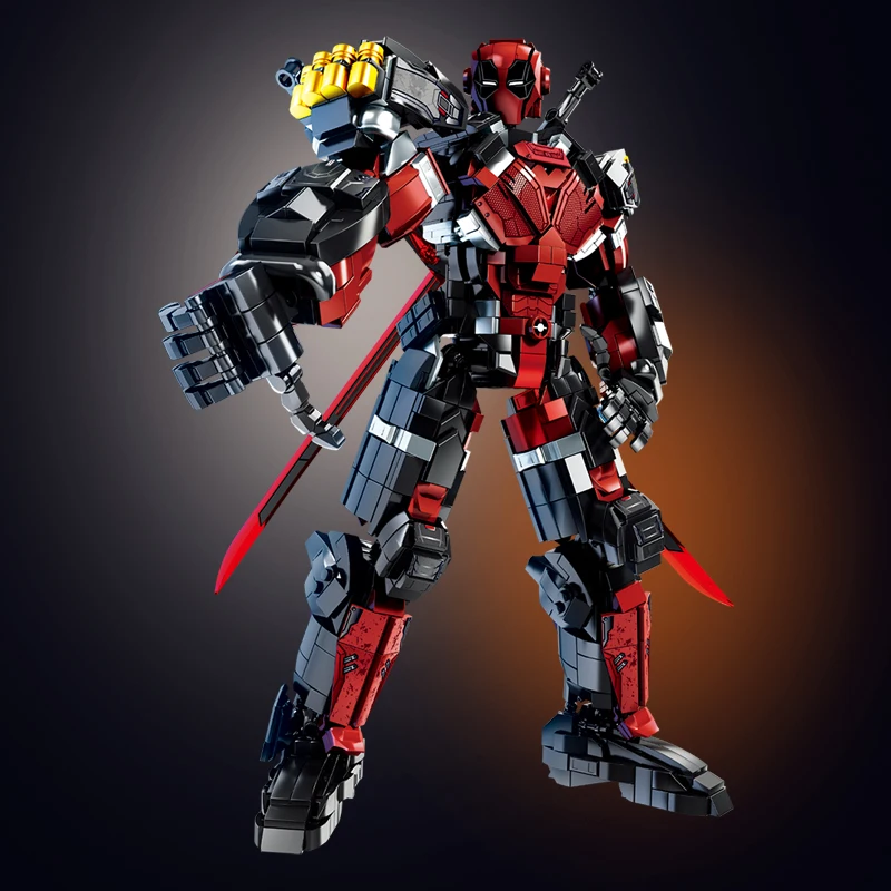 New 2000+pcs Superheroes  Mech Building Bricks Toys DIY Deadpool Blocks Figures Technical Christmas Gifts for Boys Kids Children