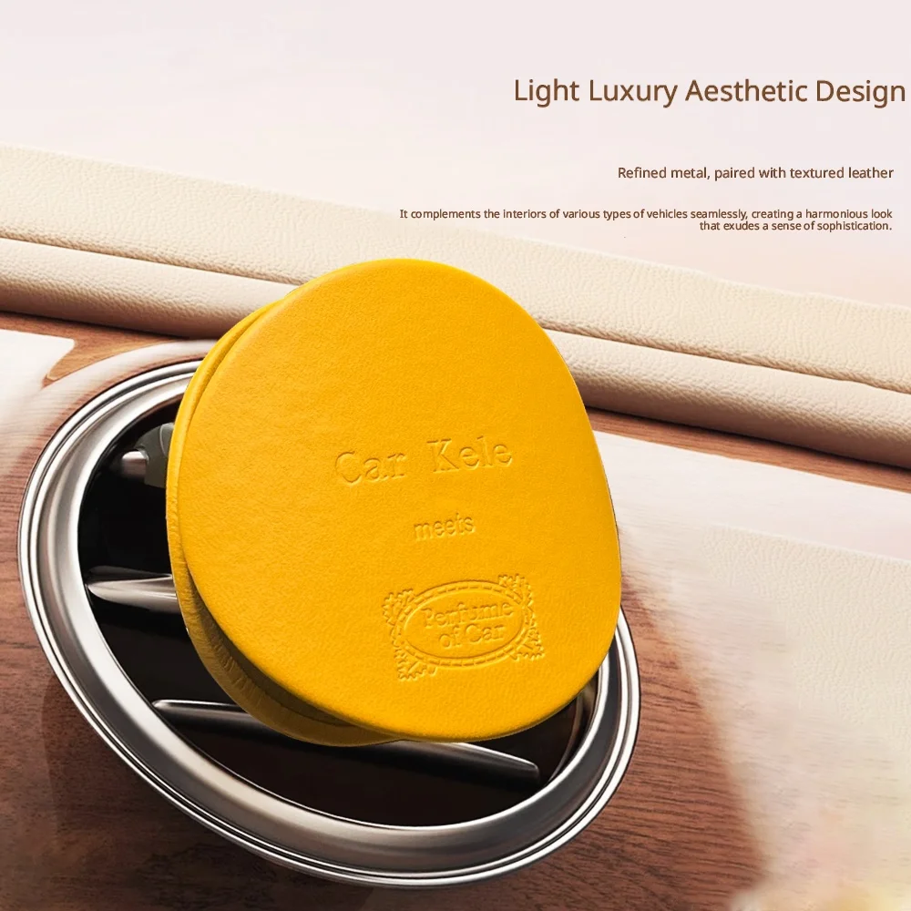 Car KELE Vent Perfume Diffuser Leather Air Freshener for Car Interior Long Lasting Fragrance Scented Aromatherapy Auto Parts