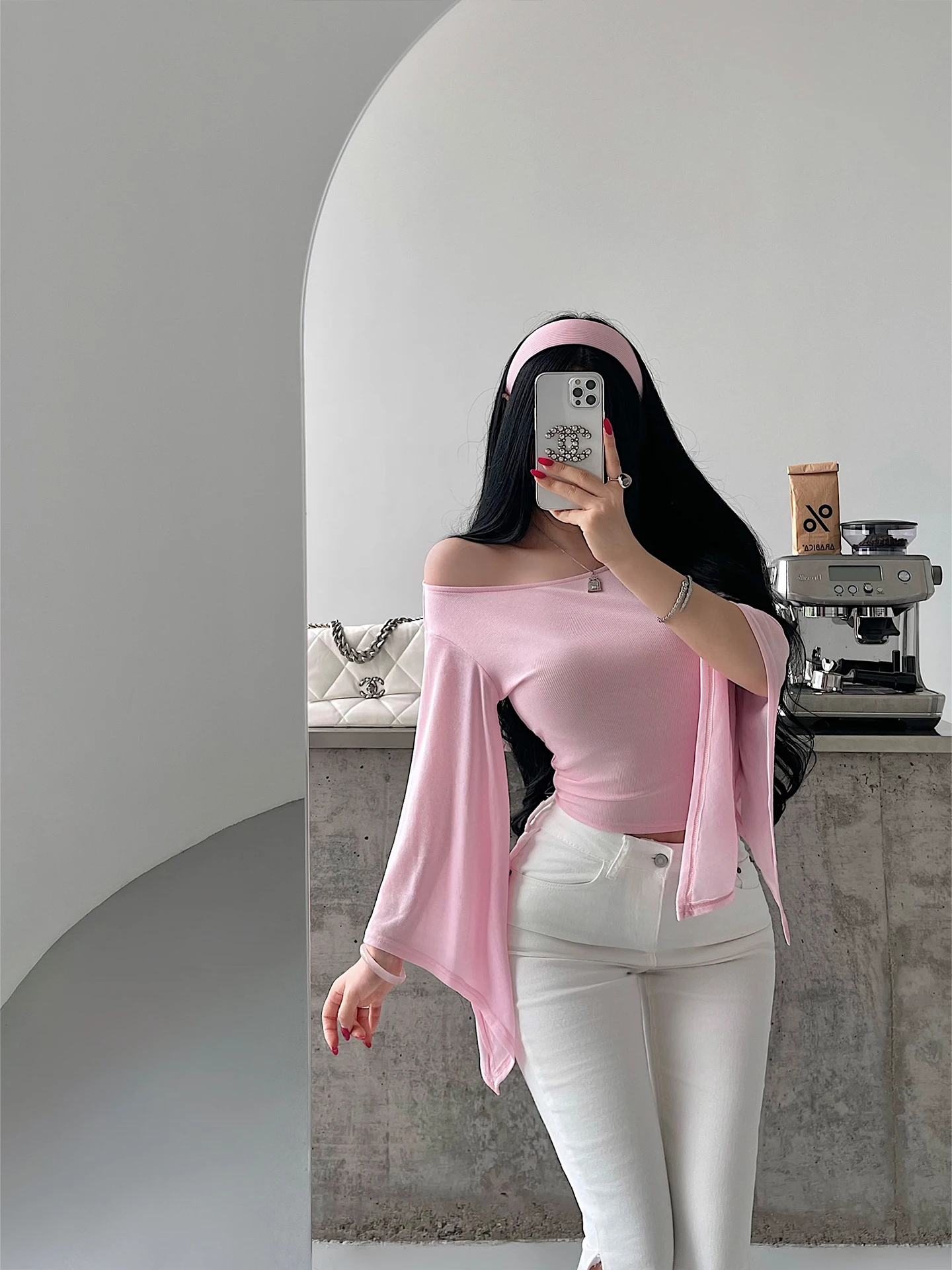 Slim Fit Short Sleeveless T-Shirt Women's Summer UV Protection Soft Style Bell Sleeve Lightweight Sunscreen Top Young Girl Day