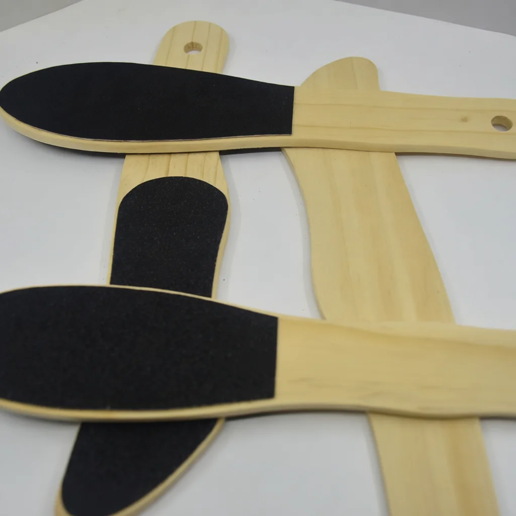 Double Sided Foot File Rasp For Feet Pedicure Tool Natural Pine Wood Handle Sandpaper Callus Remover Skin Care Scrubber
