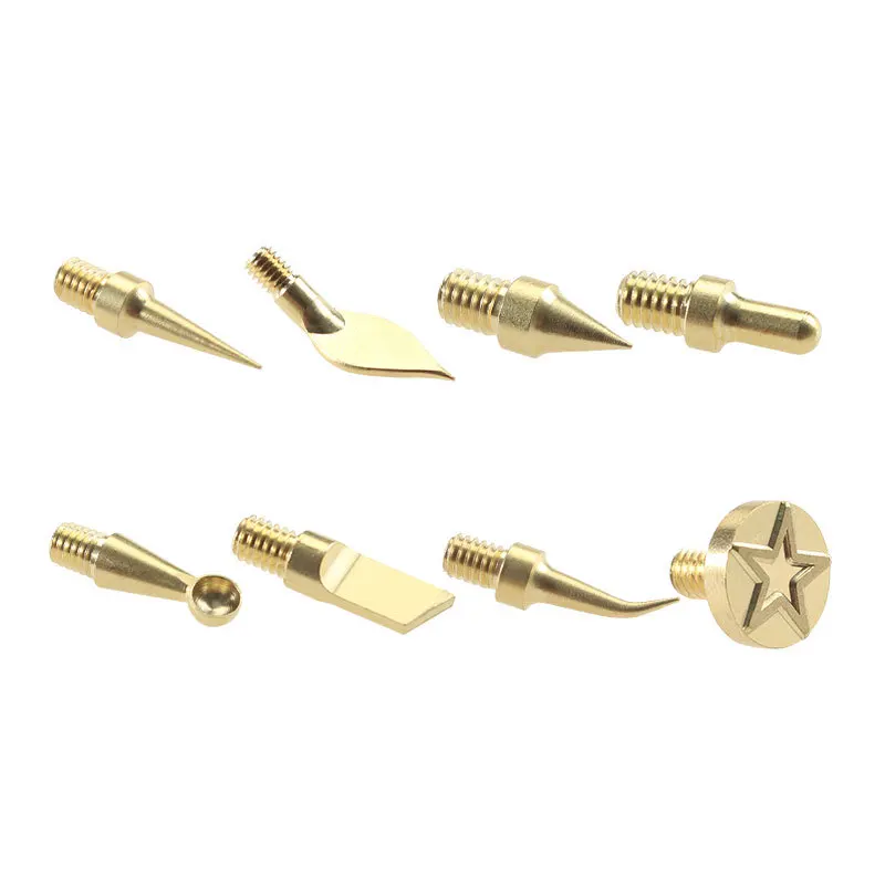 9pcs/set Heat Insertion Tool for Voron 2.4/MK4 Brass Hot Melt Inset Iron Tip Heat Insertion Nuts 3D Printing Parts