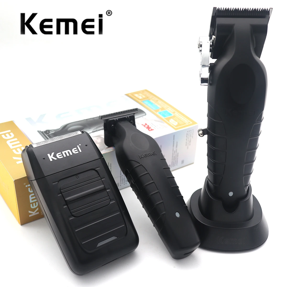 Kemei KM-2296 KM-2299 KM-1102 Professional Hair Clipper Kit Electric Shaver Male Hair Cutting Machine Men’s Trimmer Machine