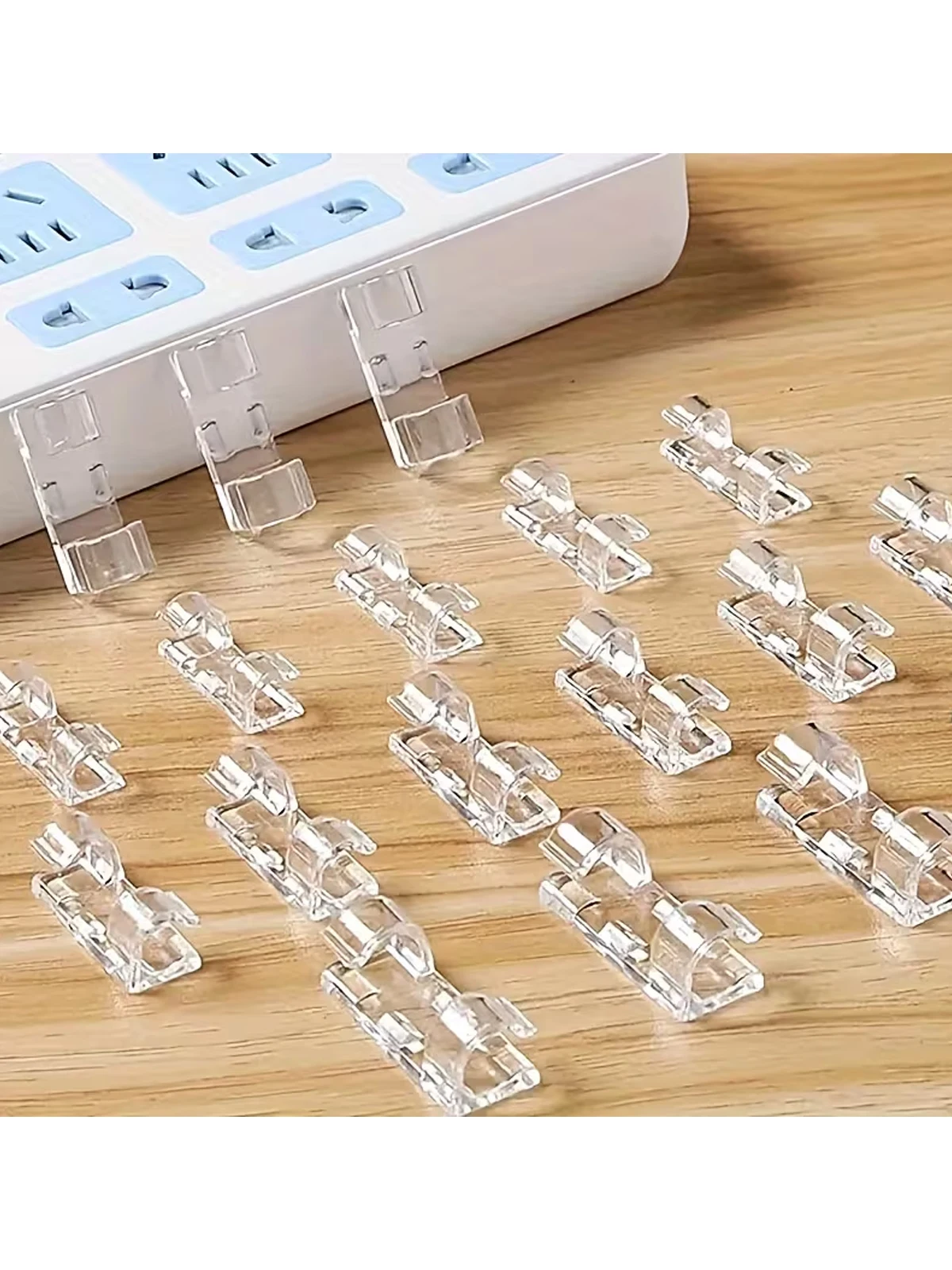 Self-adhesive cable organizer, wall-mounted cable storage clip, cable clamp, network cable fixator, triangular cable organizer, desktop cable organizer