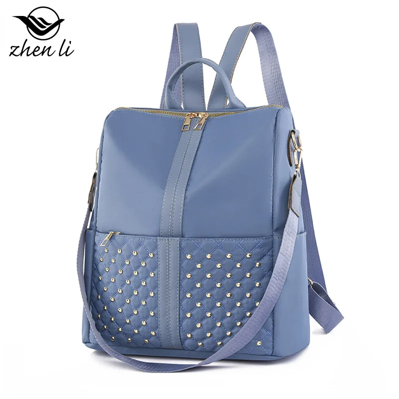 

Student backpack women's 2023 new Korean version of Oxford cloth casual women's backpack, trendy simple travel backpack