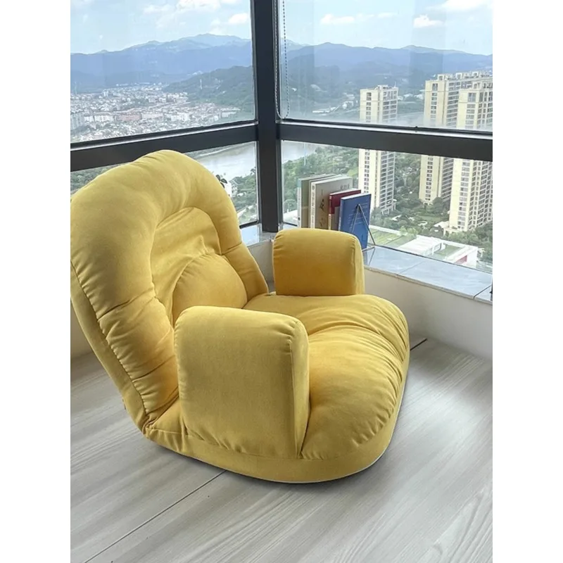 Lazy sofa tatami bedroom bay window balcony reclining nursing chair living room lounge sofa single backrest chair