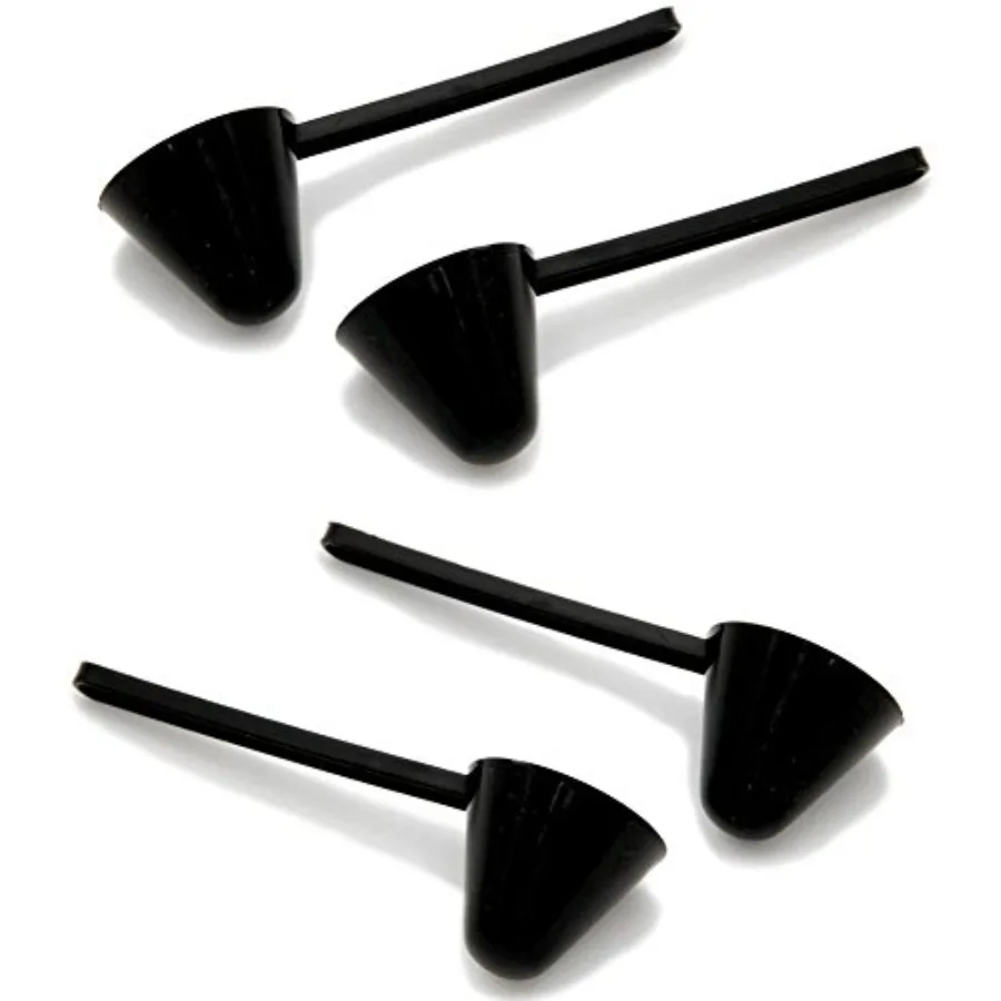 

4 Piece Perfect Coffee Measuring Spoon Scoop Set in Black for Accurate Coffee Brewing at Home or Office Ideal for Daily Use and