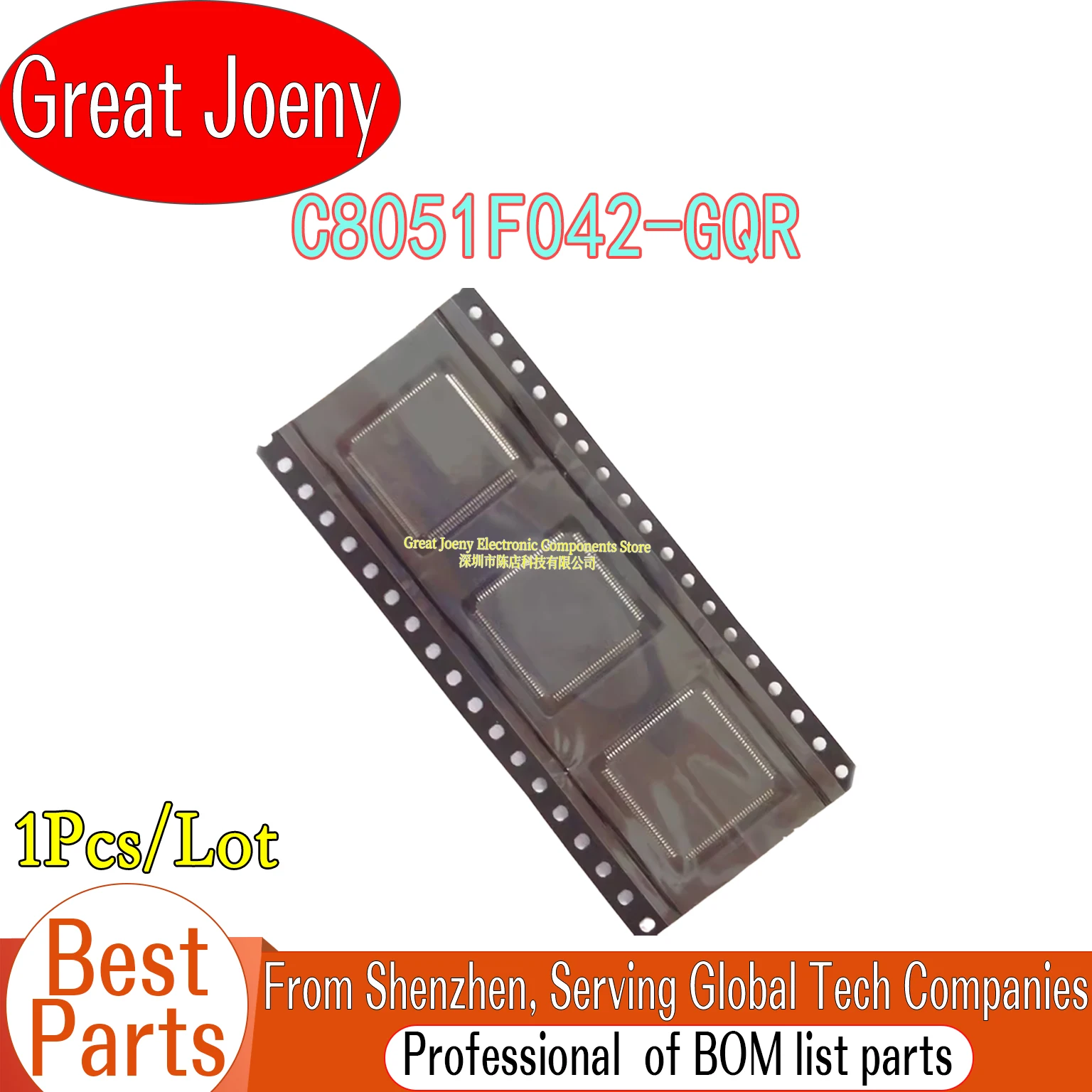 

100% New C8051F042 C8051F042-GQR IC Chipset TQFP-100
