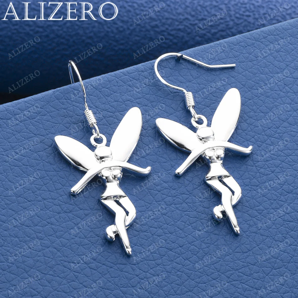 

ALIZERO 925 Sterling Silver Earrings Angel Drop Earrings For Women Jewelry Fashion Trend Party and Daily Wear