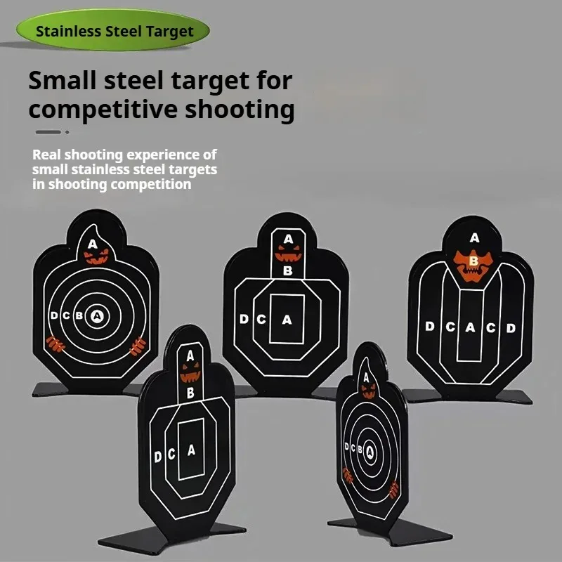 Steel Target Little Steel Man Target Shooting Target Little Yellow Man Alloy Target Sticker Target view 2