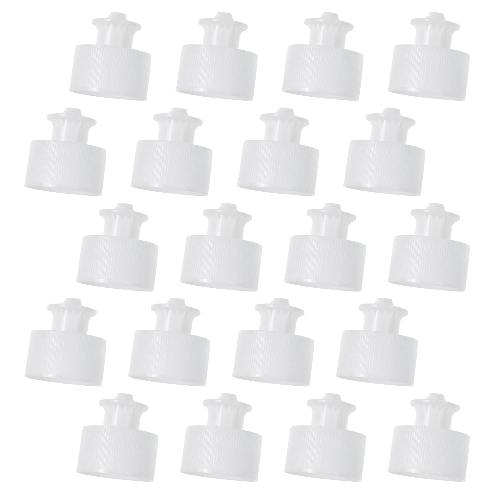 

20pcs Sports Pull Bottle Caps 28mm Reusable Sealing Push Pull Lid Replacement for Water Bottles Accessory