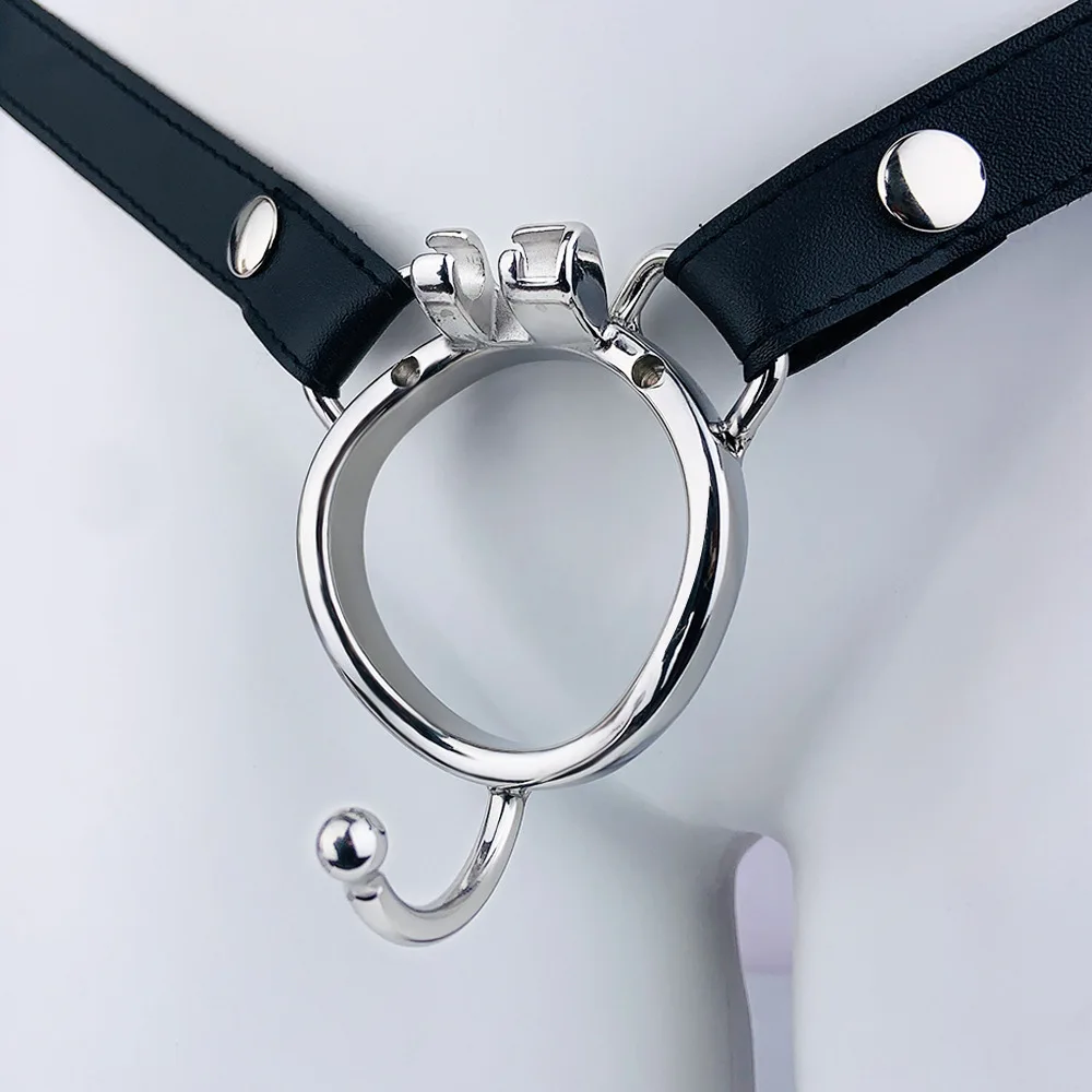 Stainless Steel Chastity Cage Device Penis Rings Bondage Belt Cock CB Lock BDSM Sex Toys for Man Gay Adult Products Accessories view 4