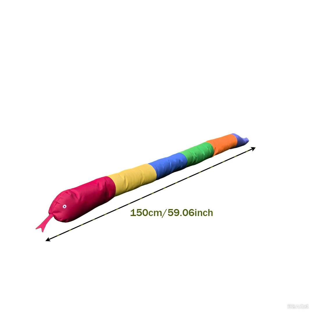 Zachte doek Balanstraining brug Speelgoed Rainbow Snake Zintuiglijke integratie voor kleuters Vestibulaire Stampede-ervaring