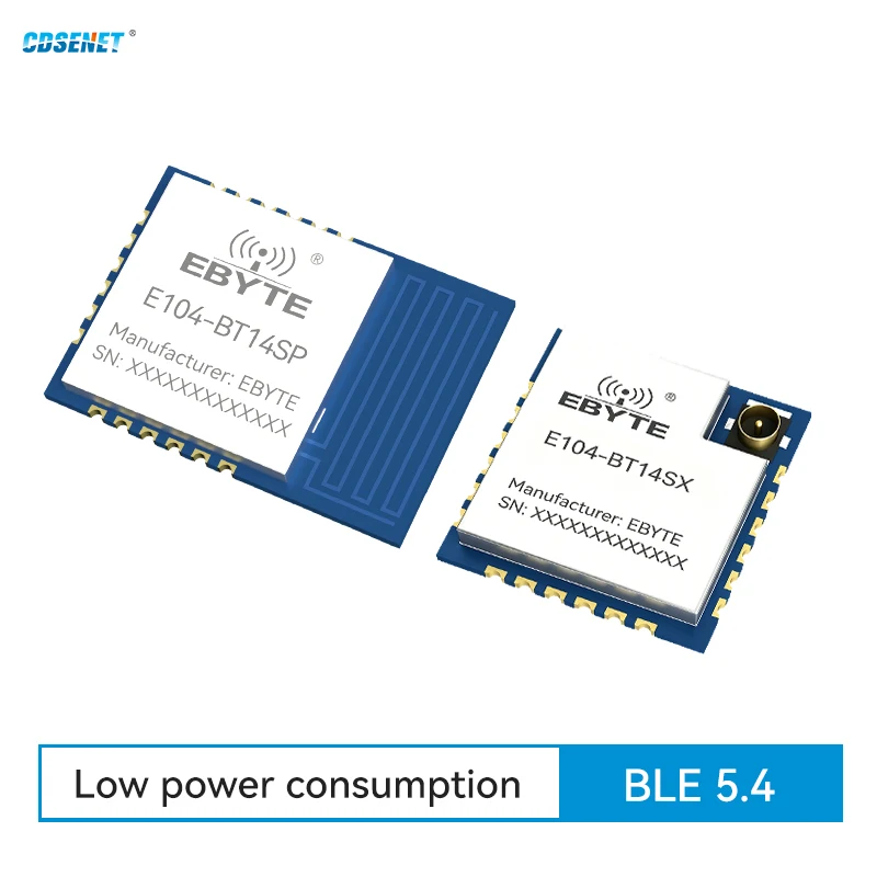 2pcs BLE5.4 Bluetooth to Serial Module CDSENET E104-BT14 Series Slave Role UART Low Power OTA Upgrade