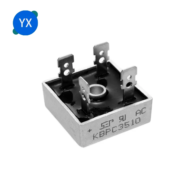 KBPC3510 35A 1000V DIP Diode Bridge Rectifier Single-phase Rectifier Bridge Accessories for CNC Machinery