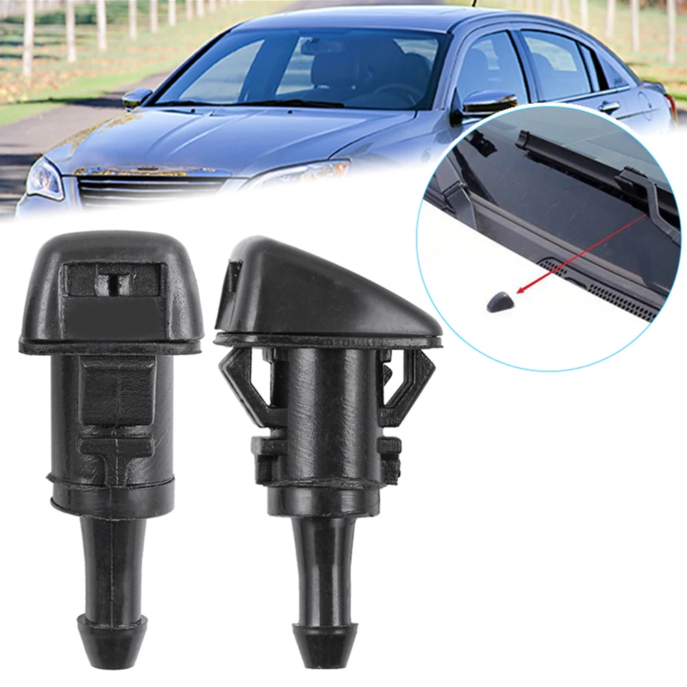 

Pair Car Windshield Washer Nozzle Spray Kit for Dodge Avenger Challenger for Chrysler 200 68024312AB