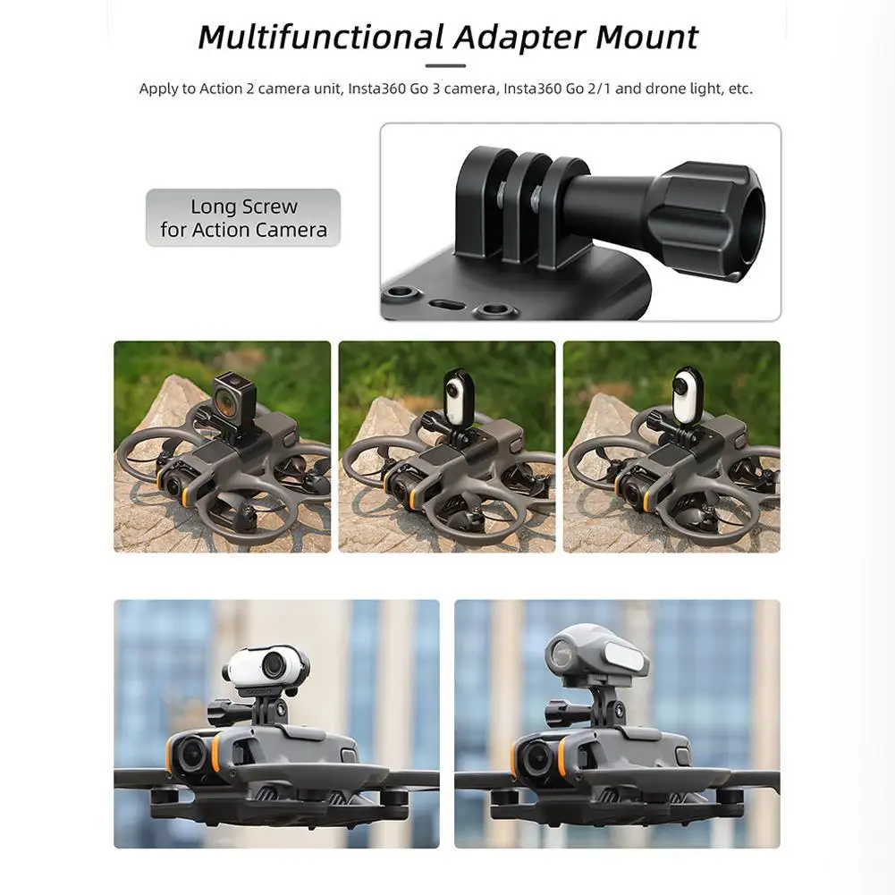 Multi-purpose Expansion Mount For DJI AVATA 2 Night Flight Searchlight Warning Night Navigation Lights Camera Expansion Stand