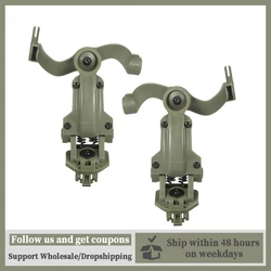 Shooting Headset Bracket Kit Multi-angle Rotation Helmet Rail Adapter Fit OPS Core ARC and Team Wendy M-LOK Rail Headphone Mount