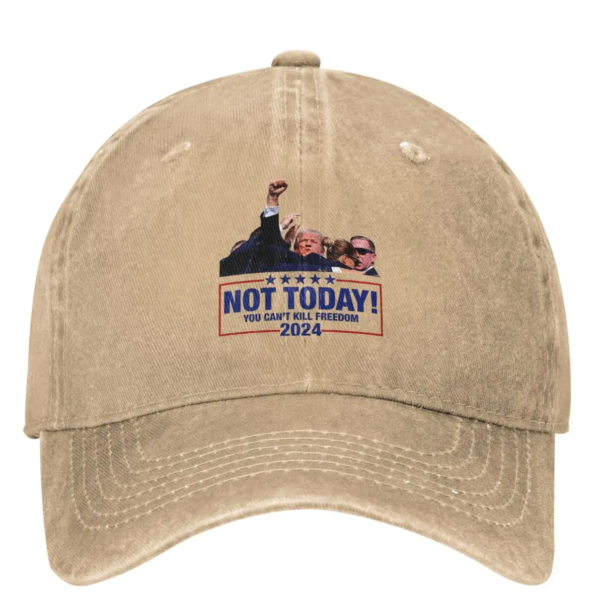 

Not Today Trump Shooting Baseball Caps For Unisex Fashion Distressed Washed Hats Trump Fight For America Snapback Hat Adjustable