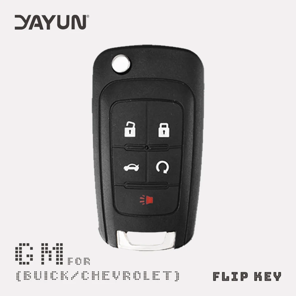 

YAYUN Flip Folding Remote car Key Shell ForChevrolet Cruze Epica Lova Camaro Impala 2 3 4 5 Button HU100 Blade