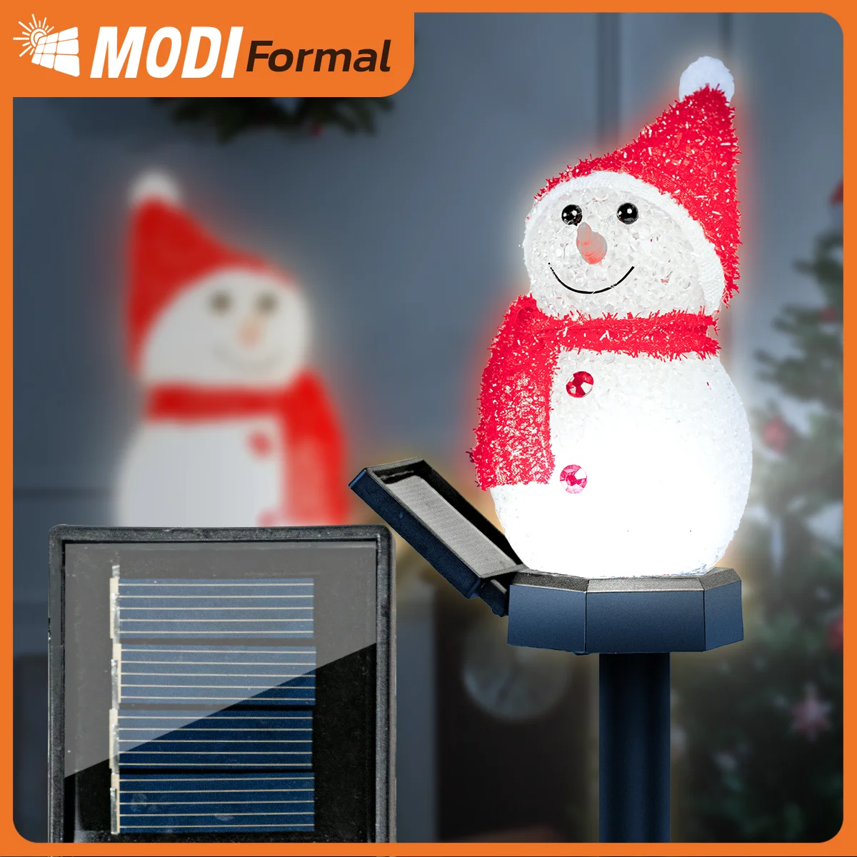 

Christmas Decorations Light Solar Light Snowman Christmas Outdoor Solar Powered Stakes Lights For Corridor Patio Lawn Decoration