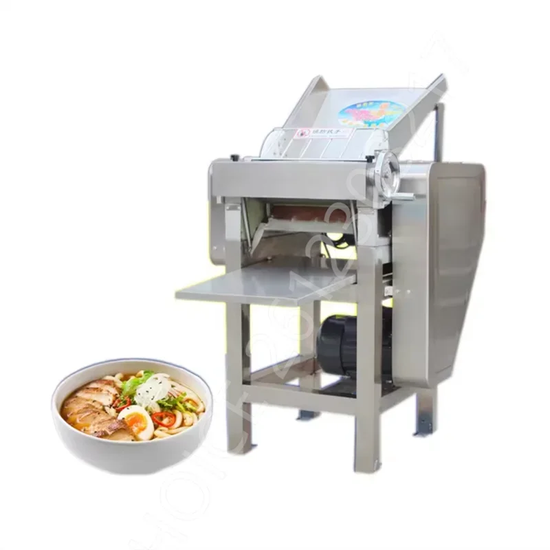 Electric Dough Sheeter Stainless Steel Commercial Electric Noodle Making Pasta Maker Pizza Dough Roller Press Machine