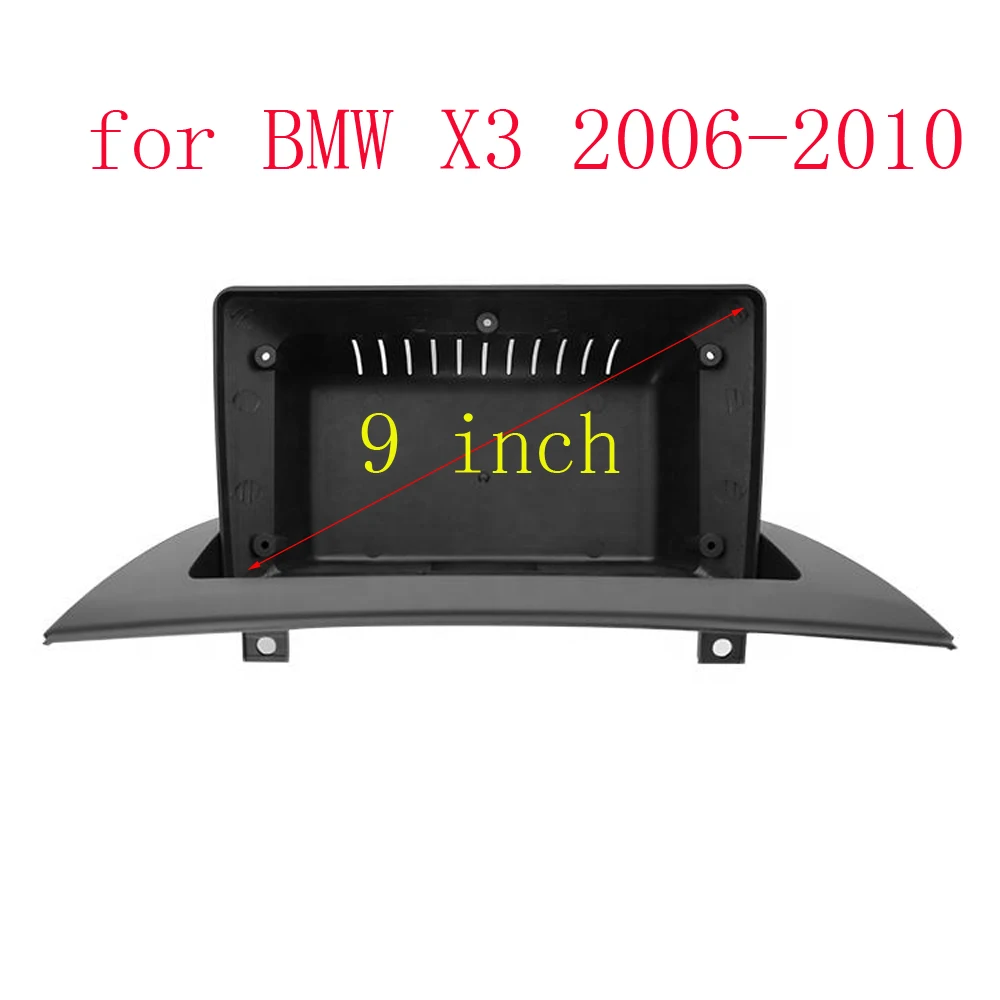 

Car Radio Fascia for BMW X3 2006-2010 Stereo GPS DVD Player Install Surround Panel Face Plate Dash Mount Trim Kit 9 INCH Frame