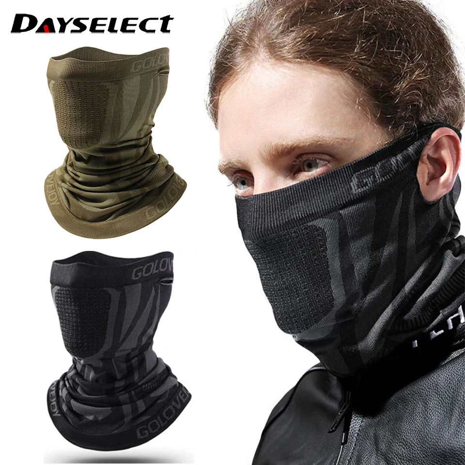 

1Pcs Cycling Mask Winter Fleece Sweat-wicking Men Outdoor Cycling Ear-hanging Windproof Warm Headscarf Neck Cover Neck Protect
